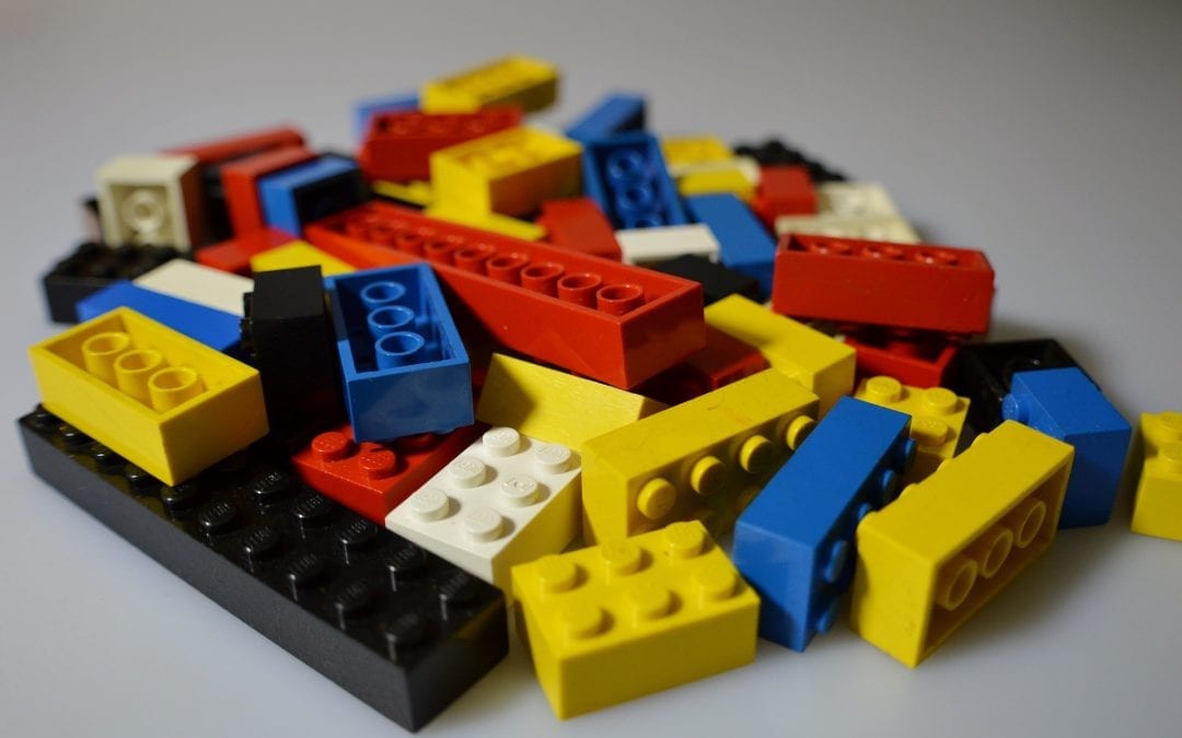 Testing Automation represented by lego building blocks